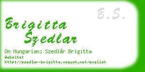 brigitta szedlar business card